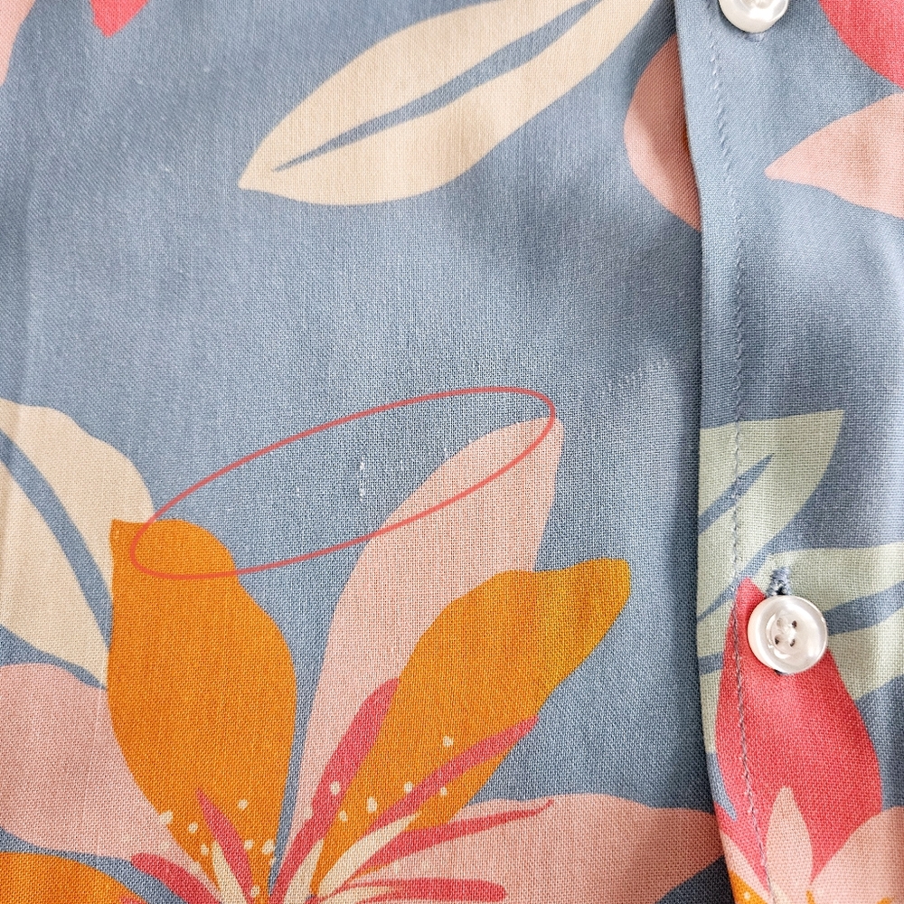 Duvin Mens Hawaiian Shirt Medium M Short Sleeve Button Up Floral Tropical Beach - Picture 7 of 14